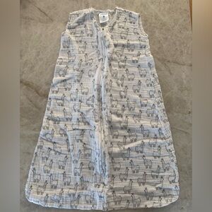 Gray Llama Muslin Halo Sleep Sack - 12 - 18 months